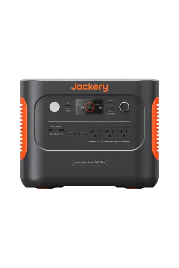 Jackery Explorer 1000 Plus Portable Power Station with 2x Solar Saga 100w Solar Panel Promo