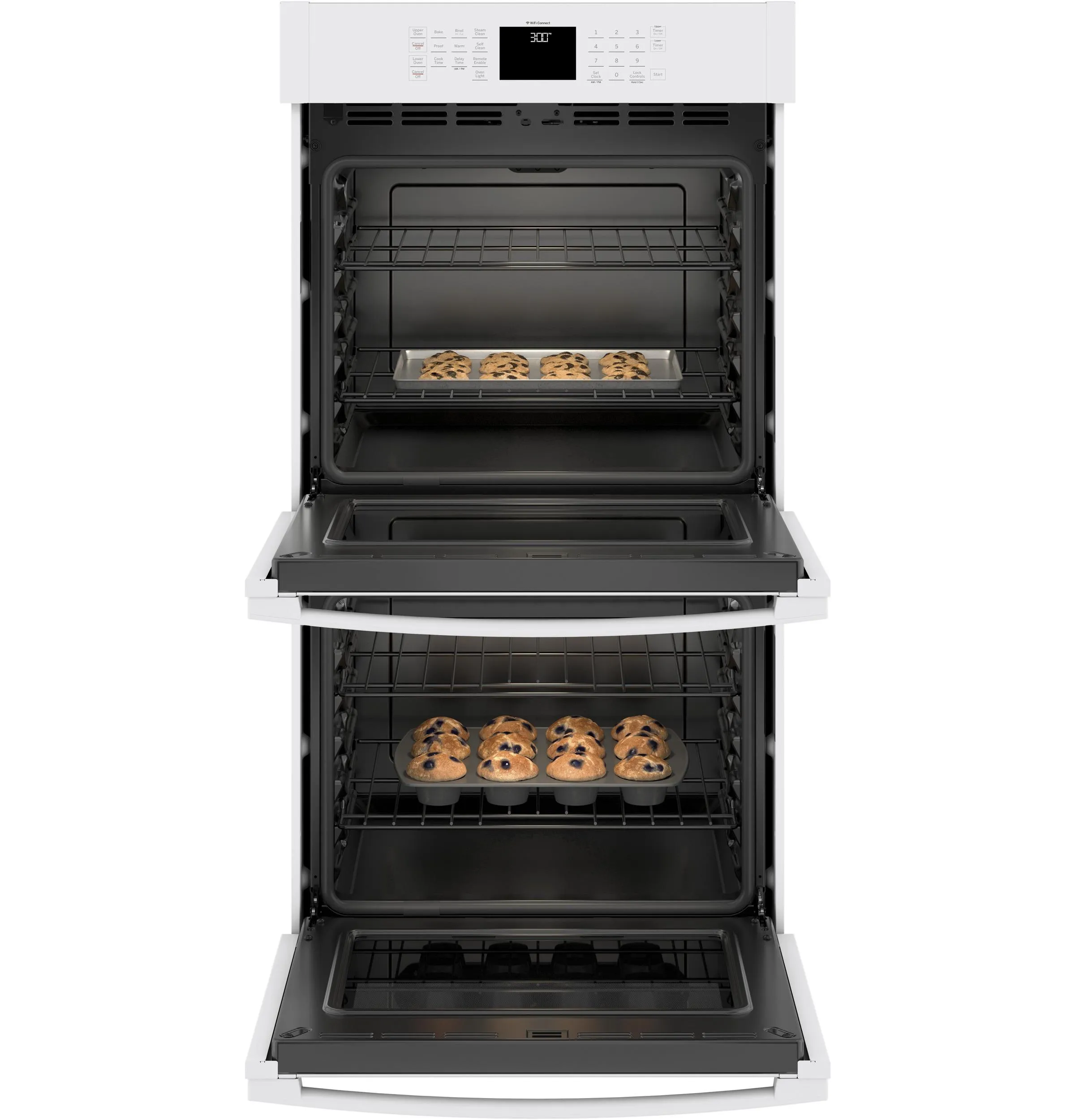 JKD3000DNWW GE® 27" Smart Built-In Double Wall Oven