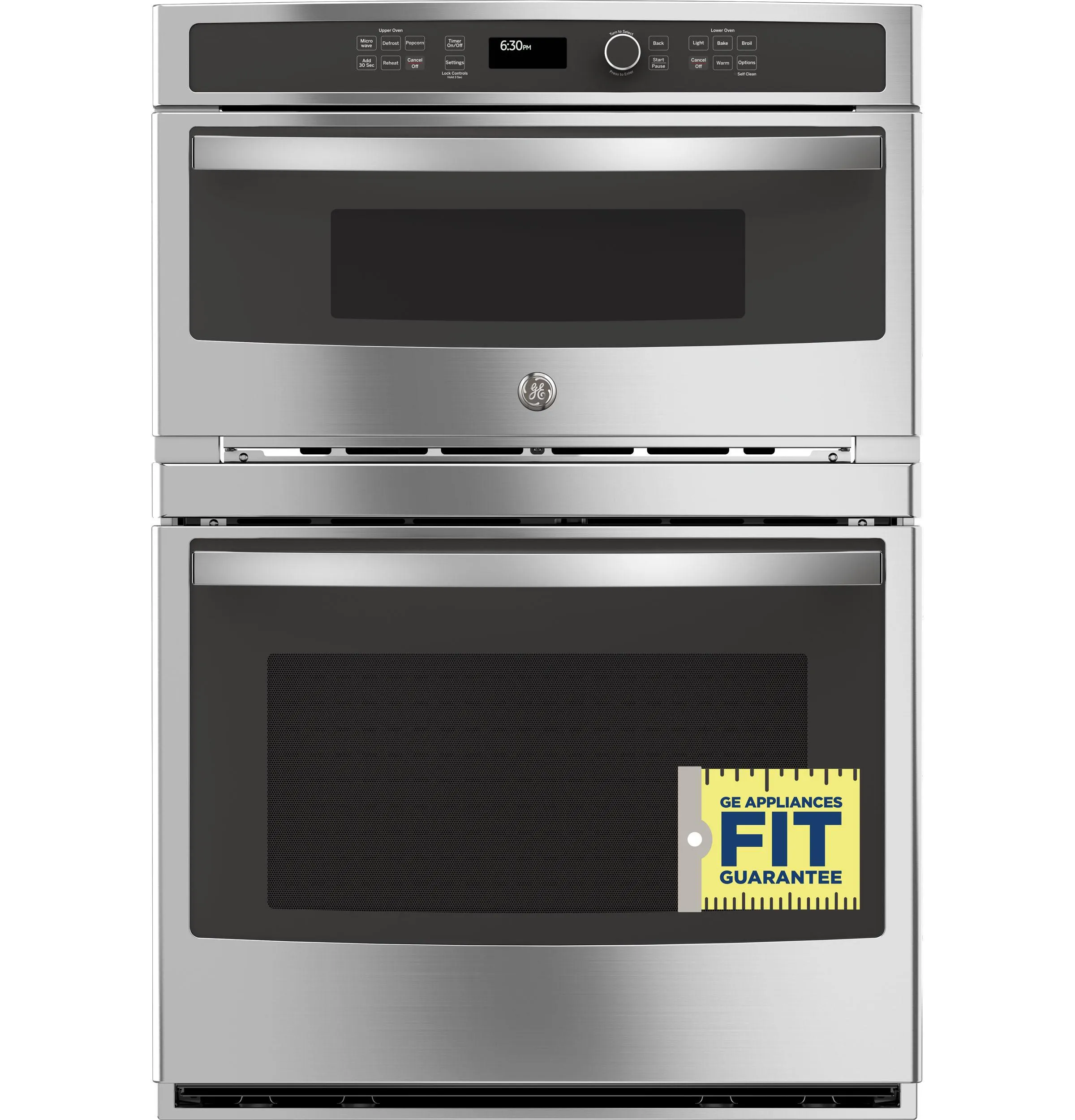 JT3800SHSS GE® 30" Combination Double Wall Oven