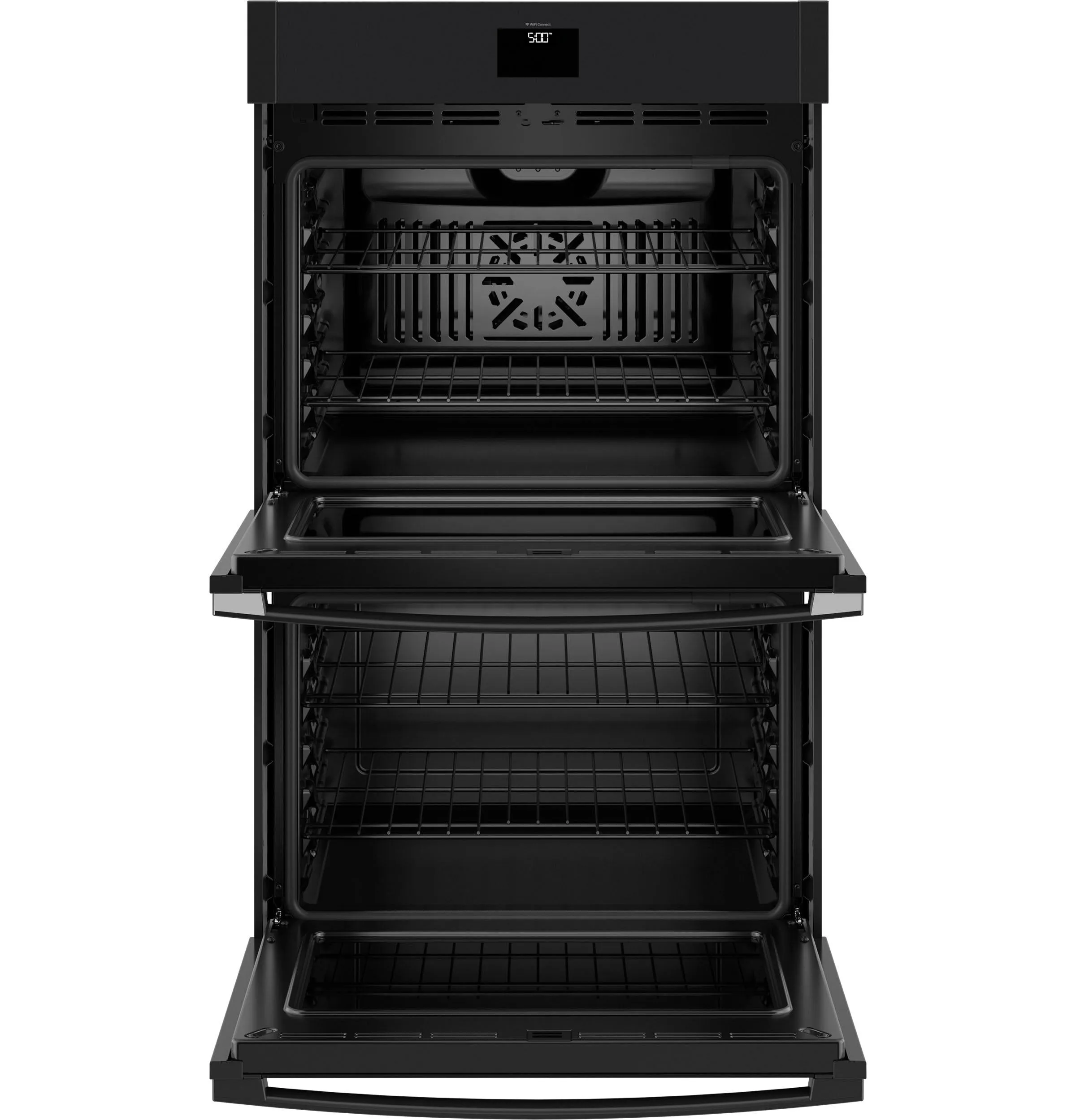 JTD5000DVBB GE® 30" Smart Built-In Self-Clean Convection Double Wall Oven with No Preheat Air Fry