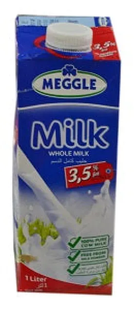 Meggle UHT Milk Semi Skimmed 1 L