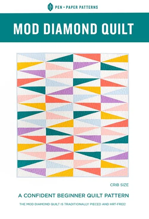 Mod Diamond Quilt Pattern by Pen   Paper Patterns