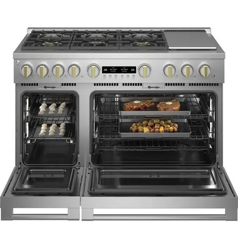 Monogram ZDP486NDTSS 48" Dual-Fuel Professional Range with 6 Burners and Griddle (Natural Gas) In Stainless Steel