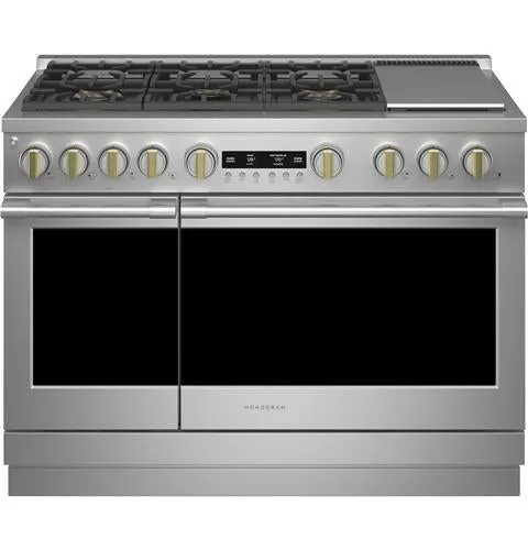 Monogram ZDP486NDTSS 48" Dual-Fuel Professional Range with 6 Burners and Griddle (Natural Gas) In Stainless Steel