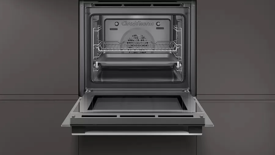 NEFF B1ACE4HN0B N50 Electric CircoTherm Single Oven Black Steel Open Box Clearance 5161608479