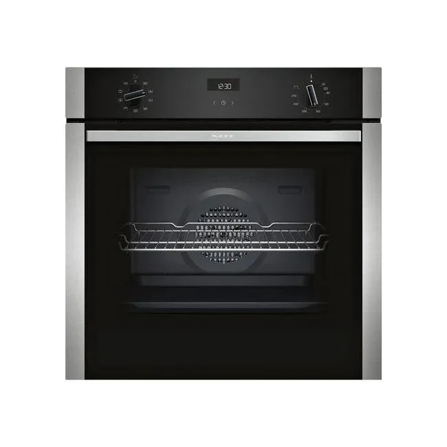 NEFF B1ACE4HN0B N50 Electric CircoTherm Single Oven Black Steel