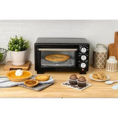 Open Box - Oster Countertop Convection and 4-Slice Toaster Oven – Matte Black