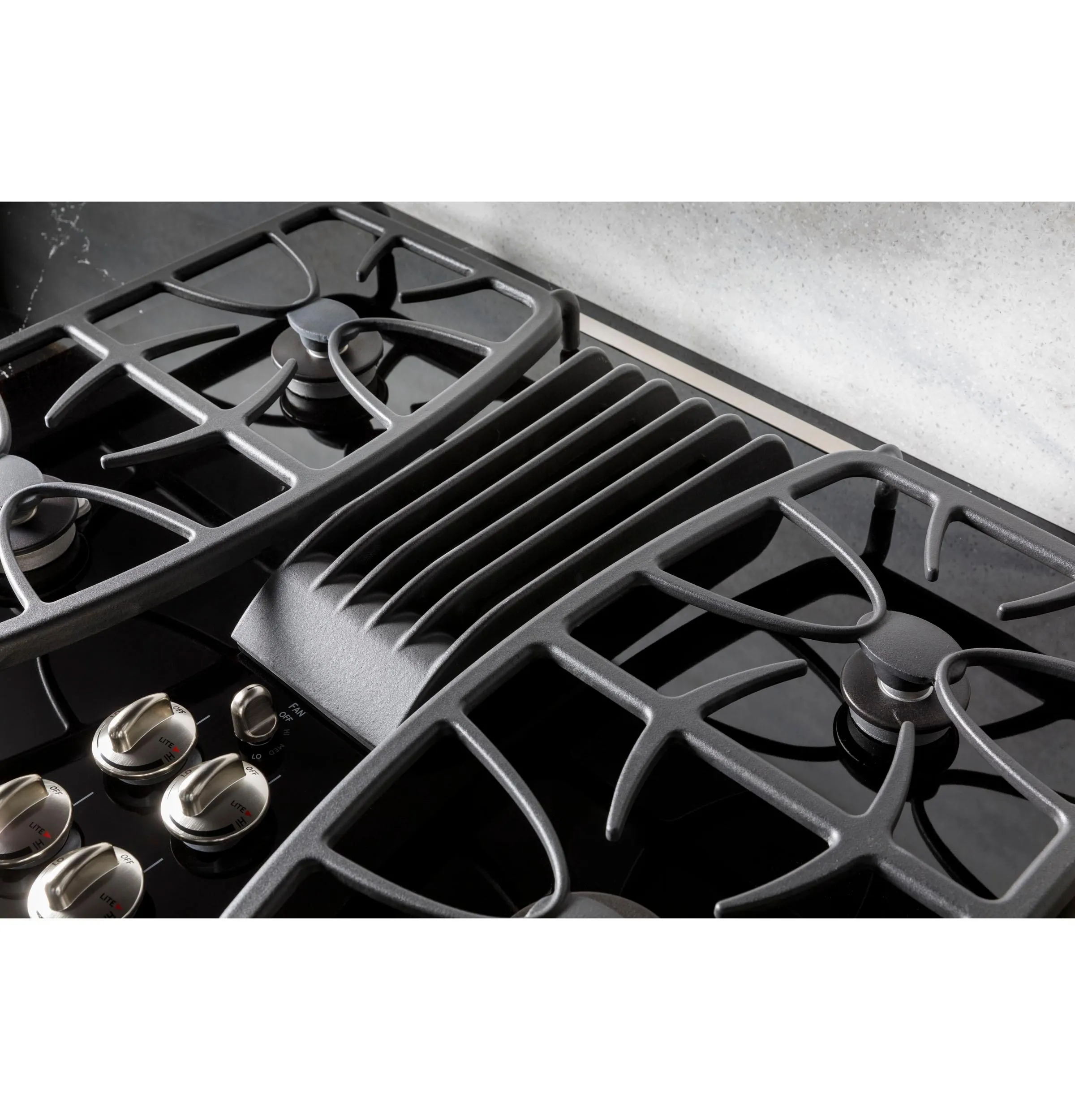 PGP9830SRSS GE Profile™ 30" Built-In Gas Downdraft Cooktop