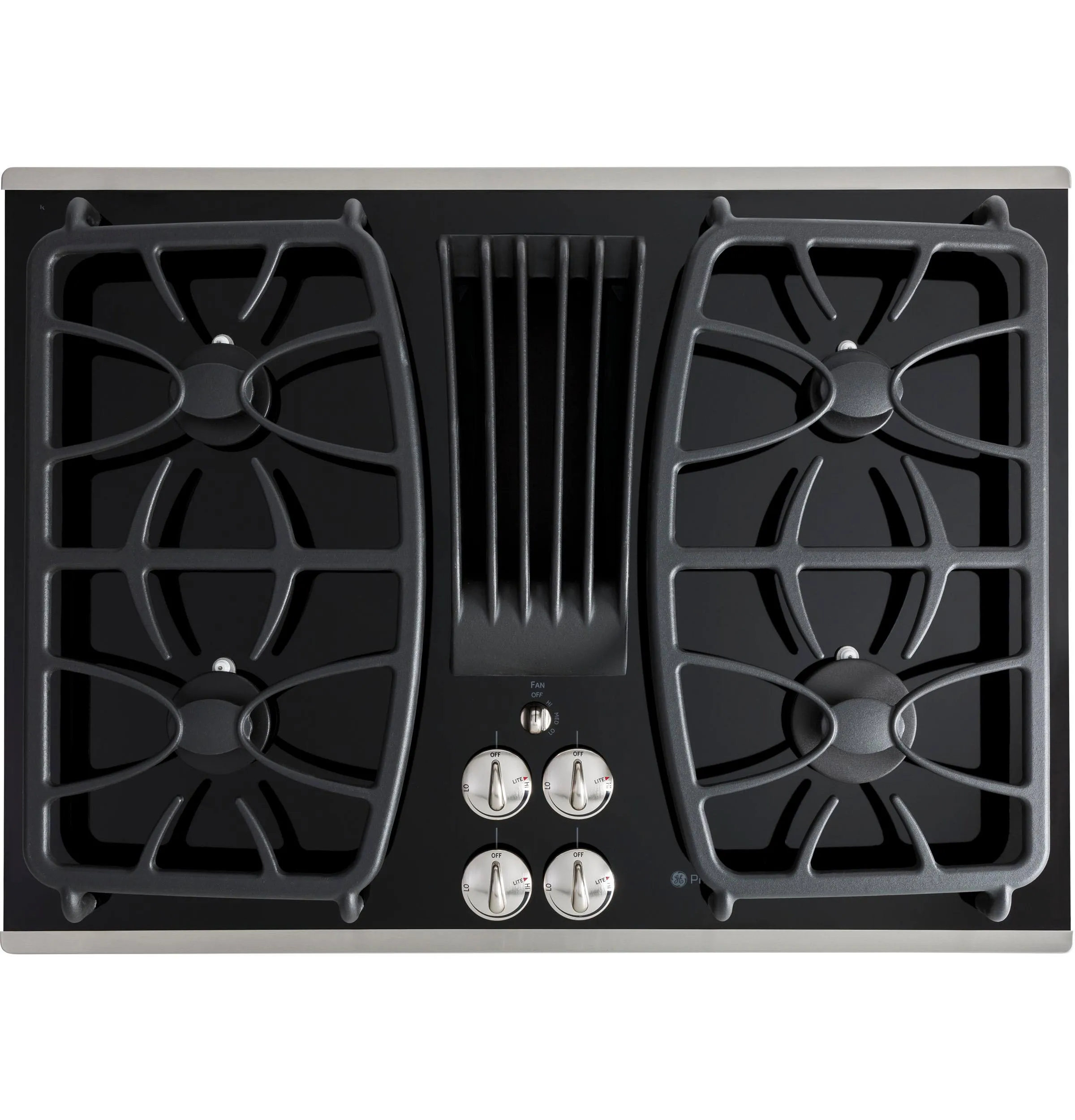 PGP9830SRSS GE Profile™ 30" Built-In Gas Downdraft Cooktop