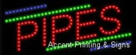 Pipes LED Sign (High Impact, Energy Efficient)