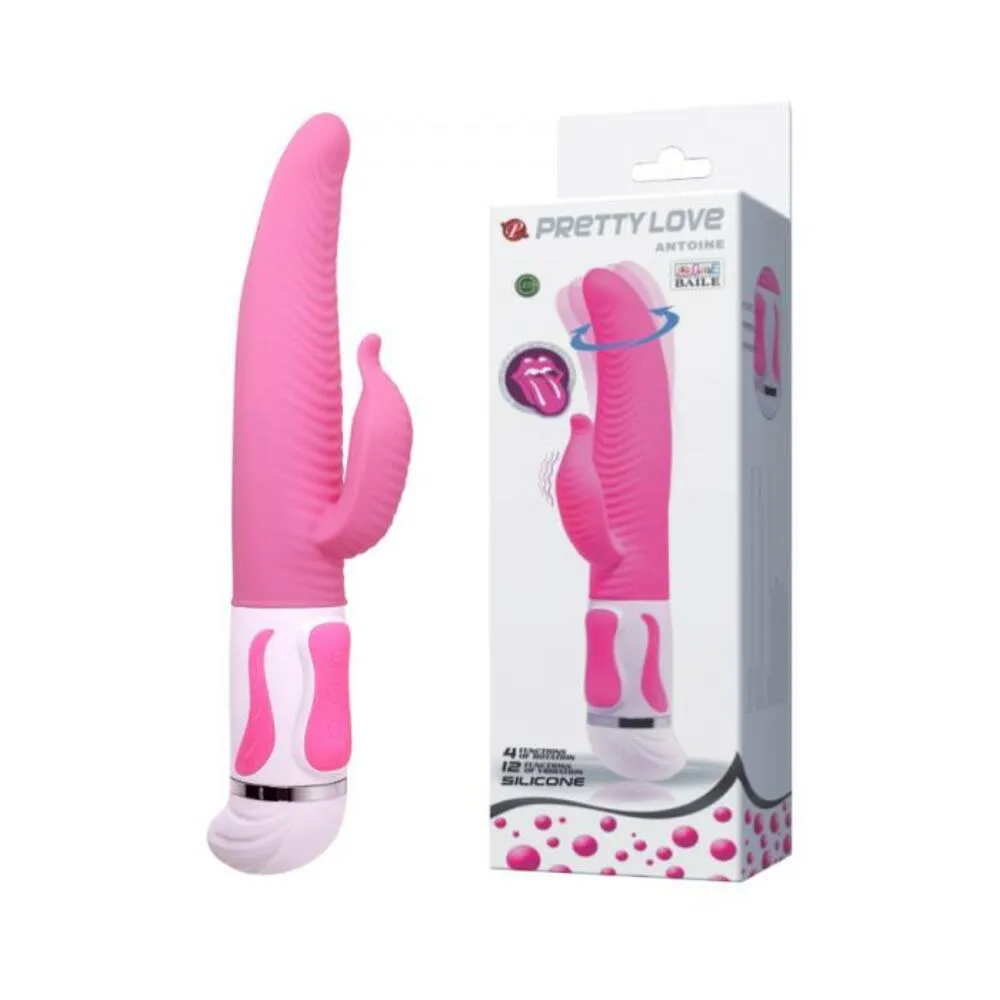 Pretty Love Antoine Twisting Rabbit Vibrator Pink