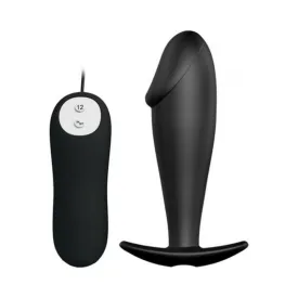 Pretty Love Vibrating Penis Shaped Butt Plug Black