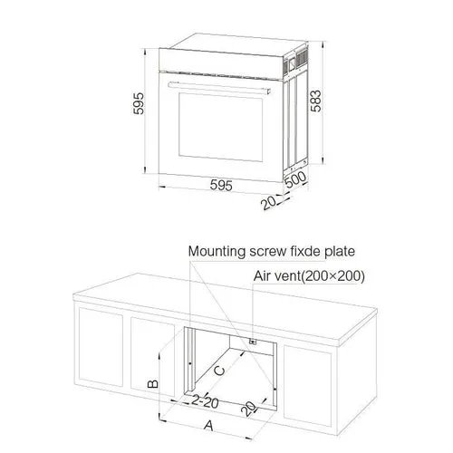 ROBAM 老板 R306 (Retractable Dial) Electric Oven