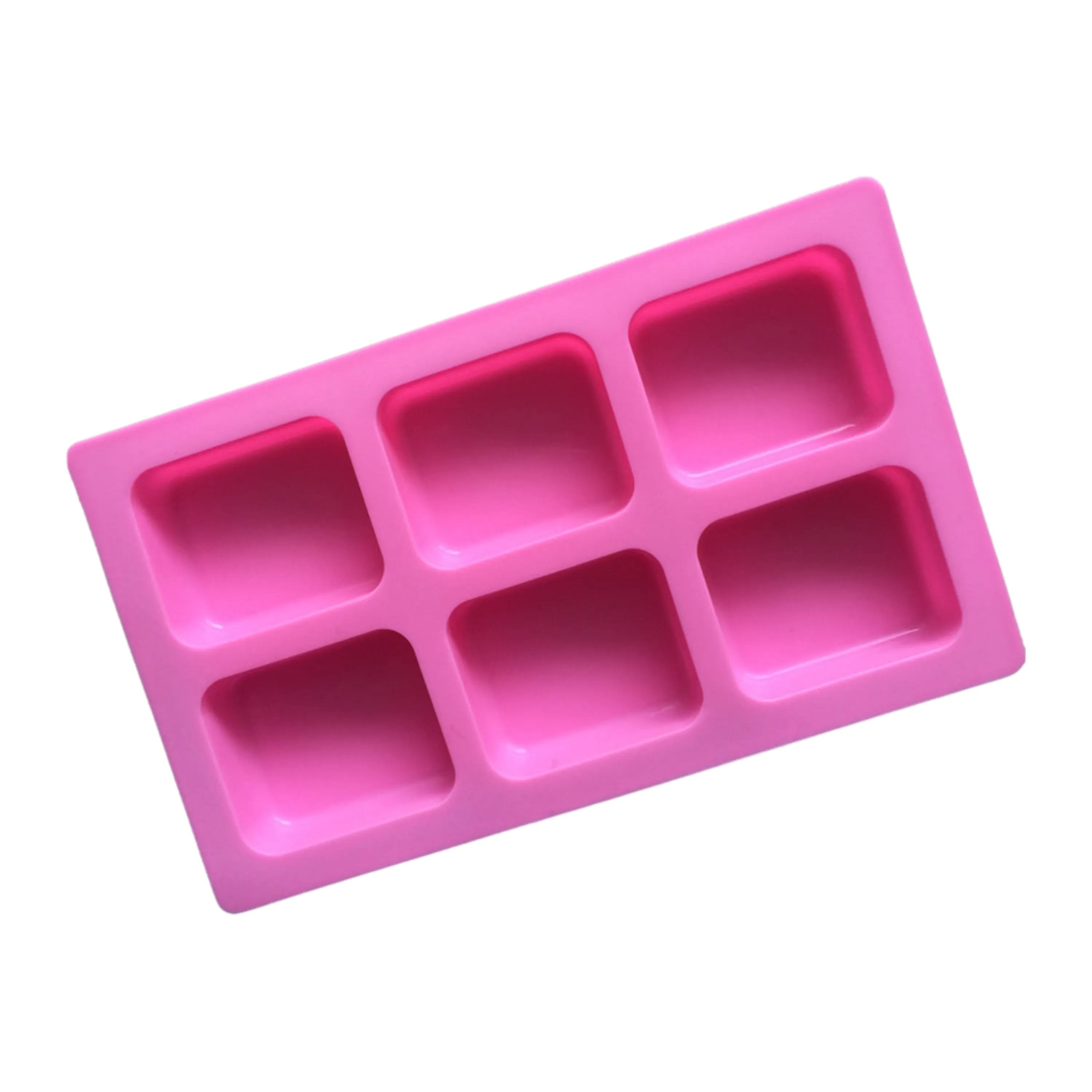 Round Edge Square Soap Mould 6 Bars 100g