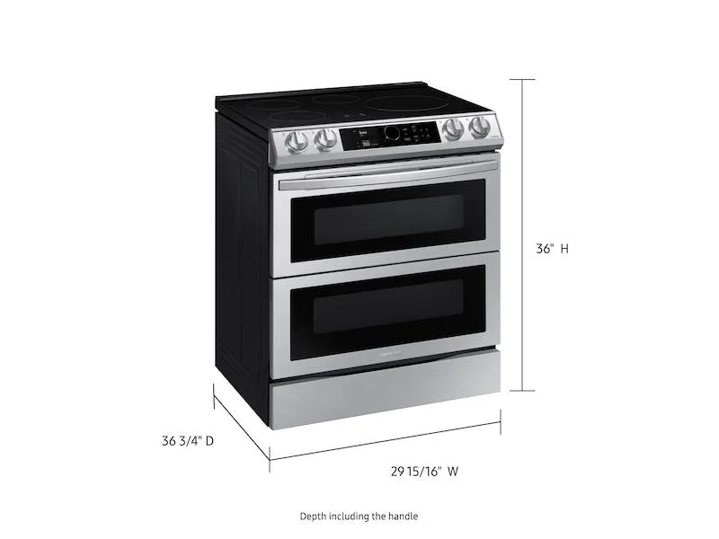 Samsung 6.3 cu. ft. Smart Slide-in Induction Range with Flex Duo™, Smart Dial