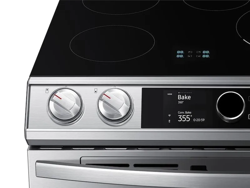 Samsung 6.3 cu. ft. Smart Slide-in Induction Range with Flex Duo™, Smart Dial