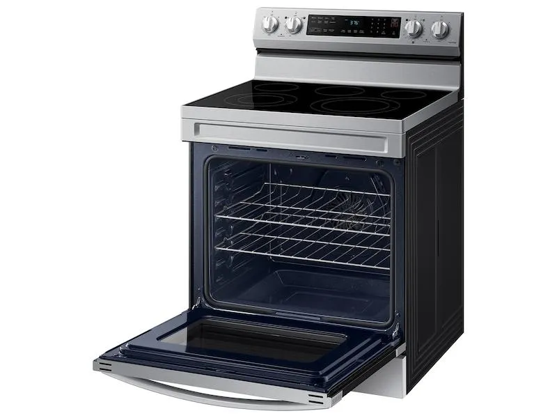 Samsung NE63A6511SS 6.3 cu. ft. Smart Freestanding Electric Range with No-Preheat Air Fry & Convection in Stainless Steel