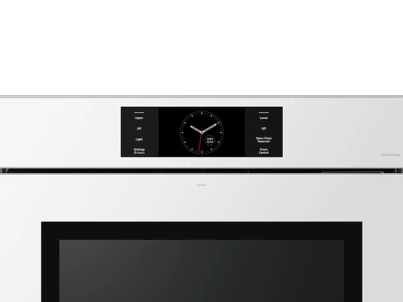 Samsung NV51CB700D12AA Bespoke 30" White Glass Double Wall Oven with AI Pro Cooking™ Camera