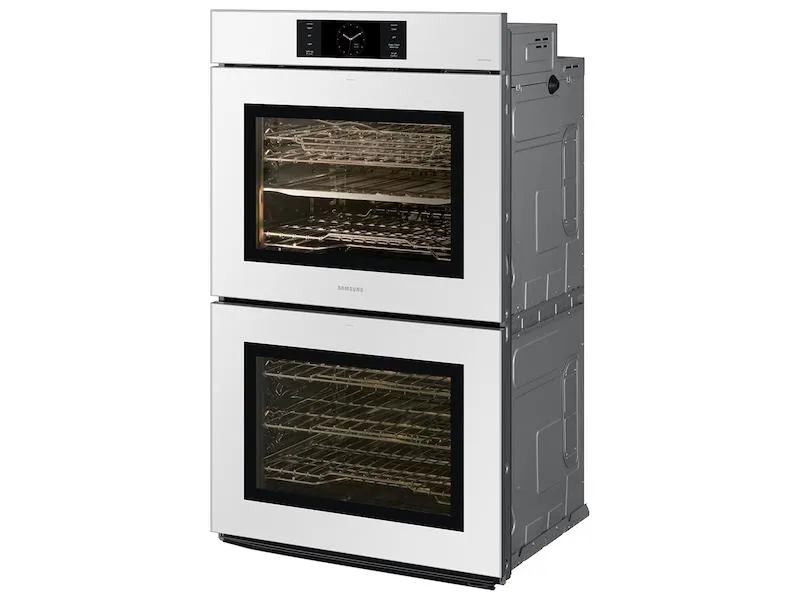 Samsung NV51CB700D12AA Bespoke 30" White Glass Double Wall Oven with AI Pro Cooking™ Camera