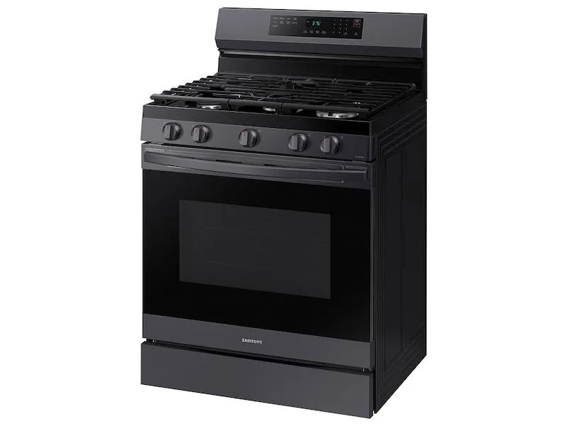 Samsung NX60A6511SG 6.0 cu. ft. Smart Freestanding Gas Range with No-Preheat Air Fry & Convection in Black Stainless Steel