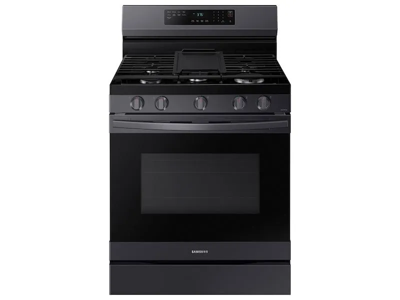 Samsung NX60A6511SG 6.0 cu. ft. Smart Freestanding Gas Range with No-Preheat Air Fry & Convection in Black Stainless Steel