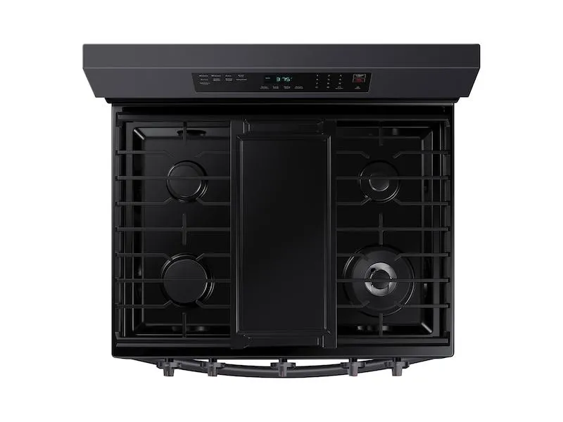 Samsung NX60A6511SG 6.0 cu. ft. Smart Freestanding Gas Range with No-Preheat Air Fry & Convection in Black Stainless Steel