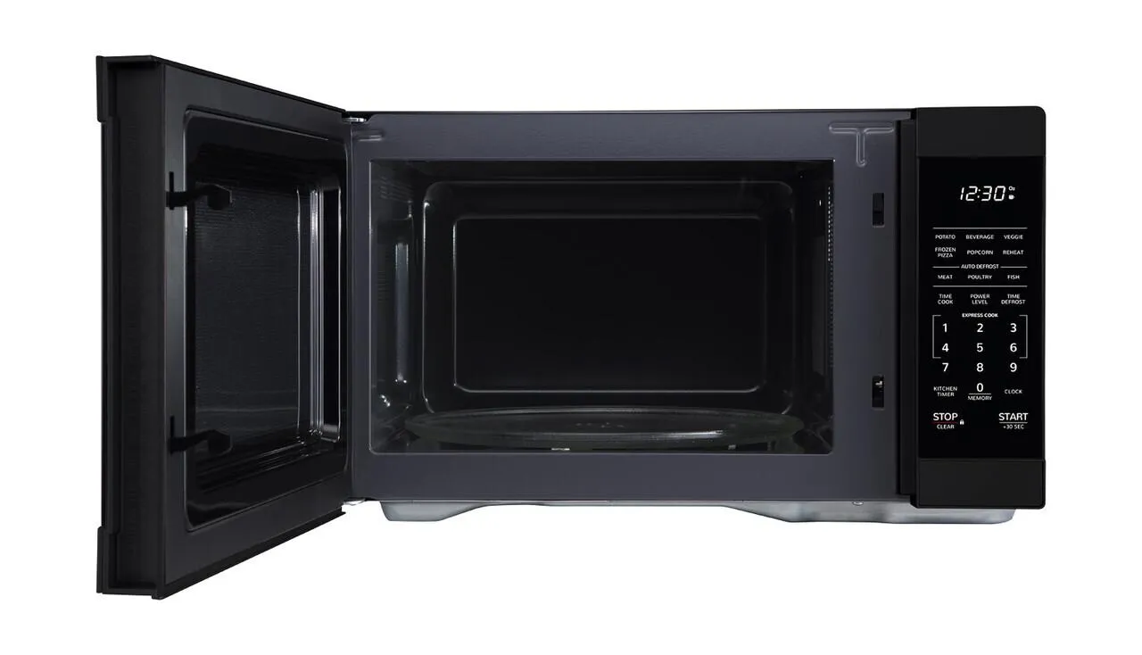 Sharp 1.1 cu. ft. Black Countertop Microwave Oven