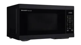 Sharp 1.1 cu. ft. Black Countertop Microwave Oven