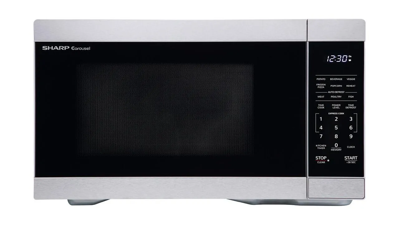 Sharp 1.1 cu. ft. Mid-Size Countertop Microwave Oven