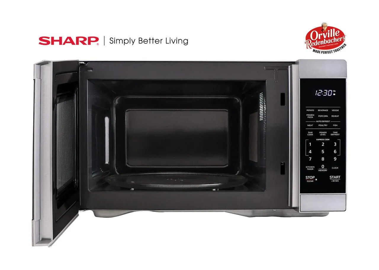 Sharp 1.1 cu. ft. Mid-Size Countertop Microwave Oven