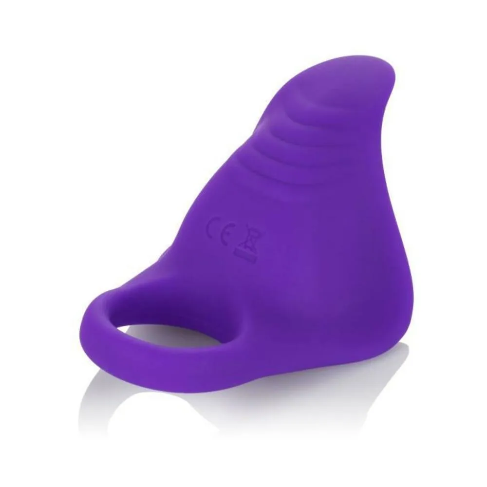 Silicone Remote Rechargeable Orgasm Ring Purple