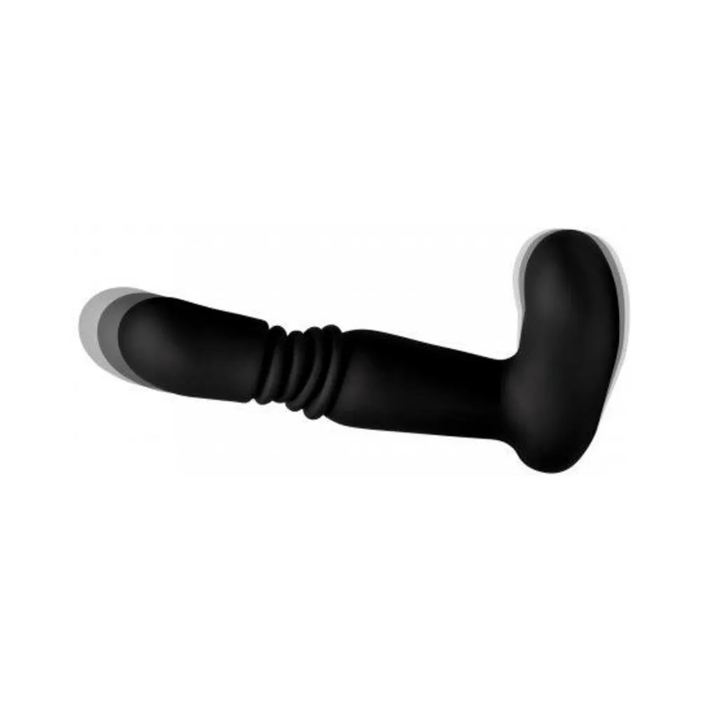 Remote-Controlled Black Silicone Thrusting Anal Plug – Perfect for Enhanced Pleasure