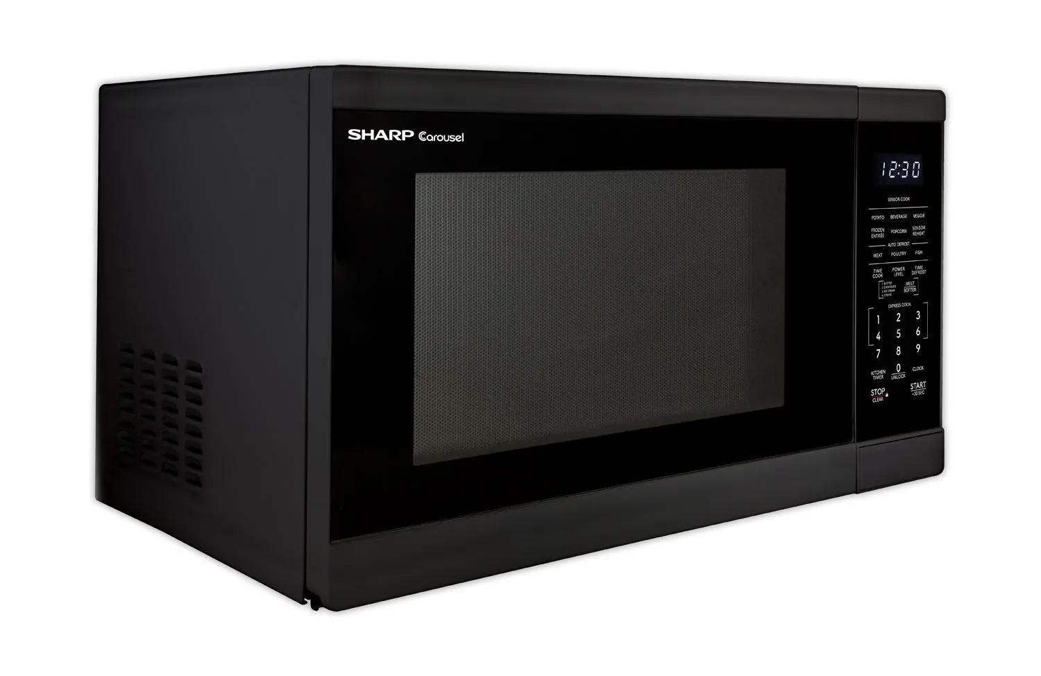 SMC1461KB Sharp 1.4 cu. ft. 1100W Black Countertop Microwave Oven