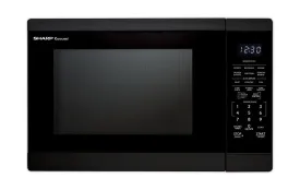 SMC1461KB Sharp 1.4 cu. ft. 1100W Black Countertop Microwave Oven