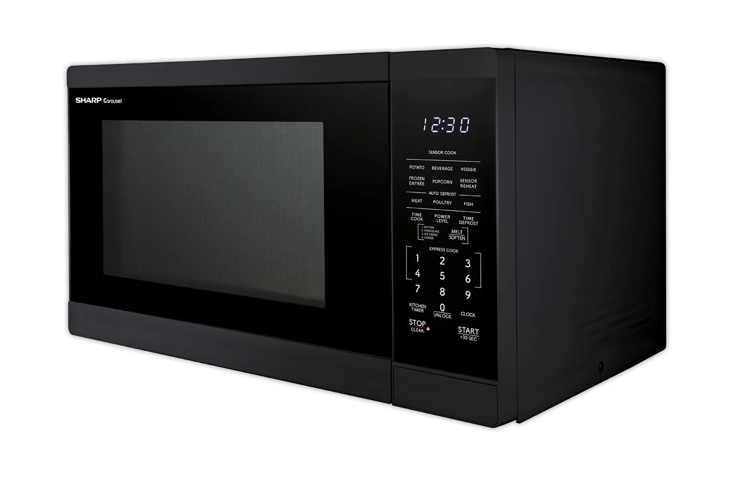 SMC1461KB Sharp 1.4 cu. ft. 1100W Black Countertop Microwave Oven