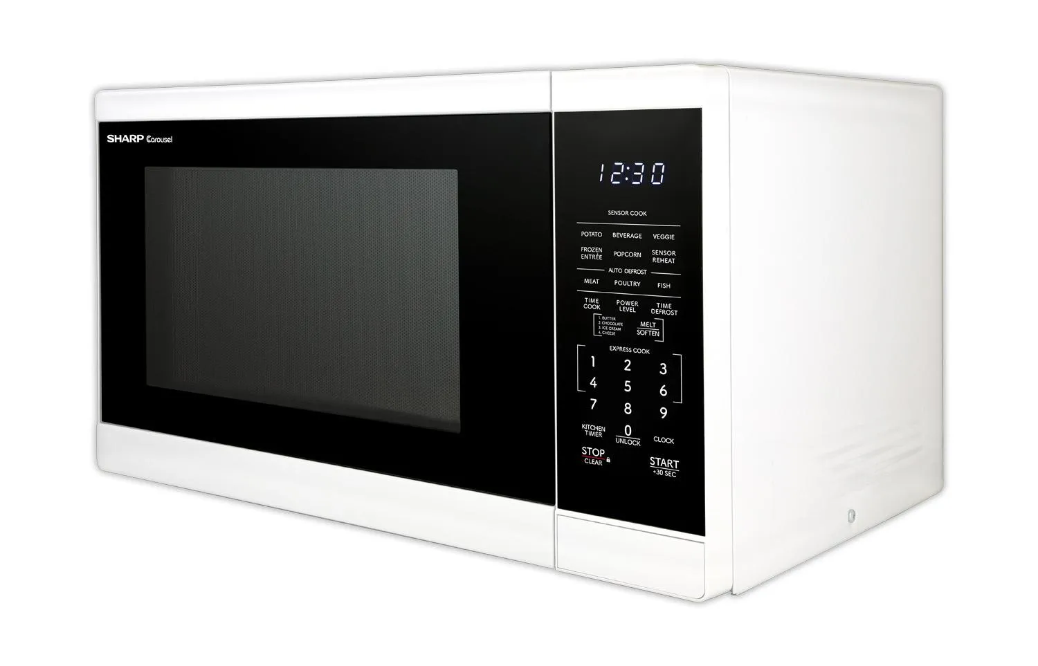 SMC1461KW Sharp 1.4 cu. ft. 1100W White Countertop Microwave Oven