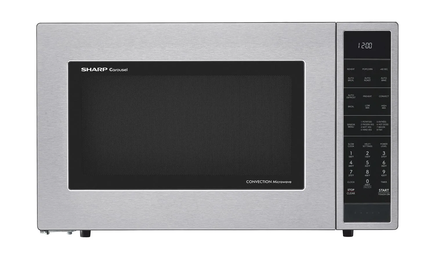 SMC1585KS Sharp 1.5 cu. ft. 900W Stainless Steel Convection Countertop Microwave Oven