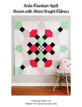 Soda Fountain Quilt PDF Pattern