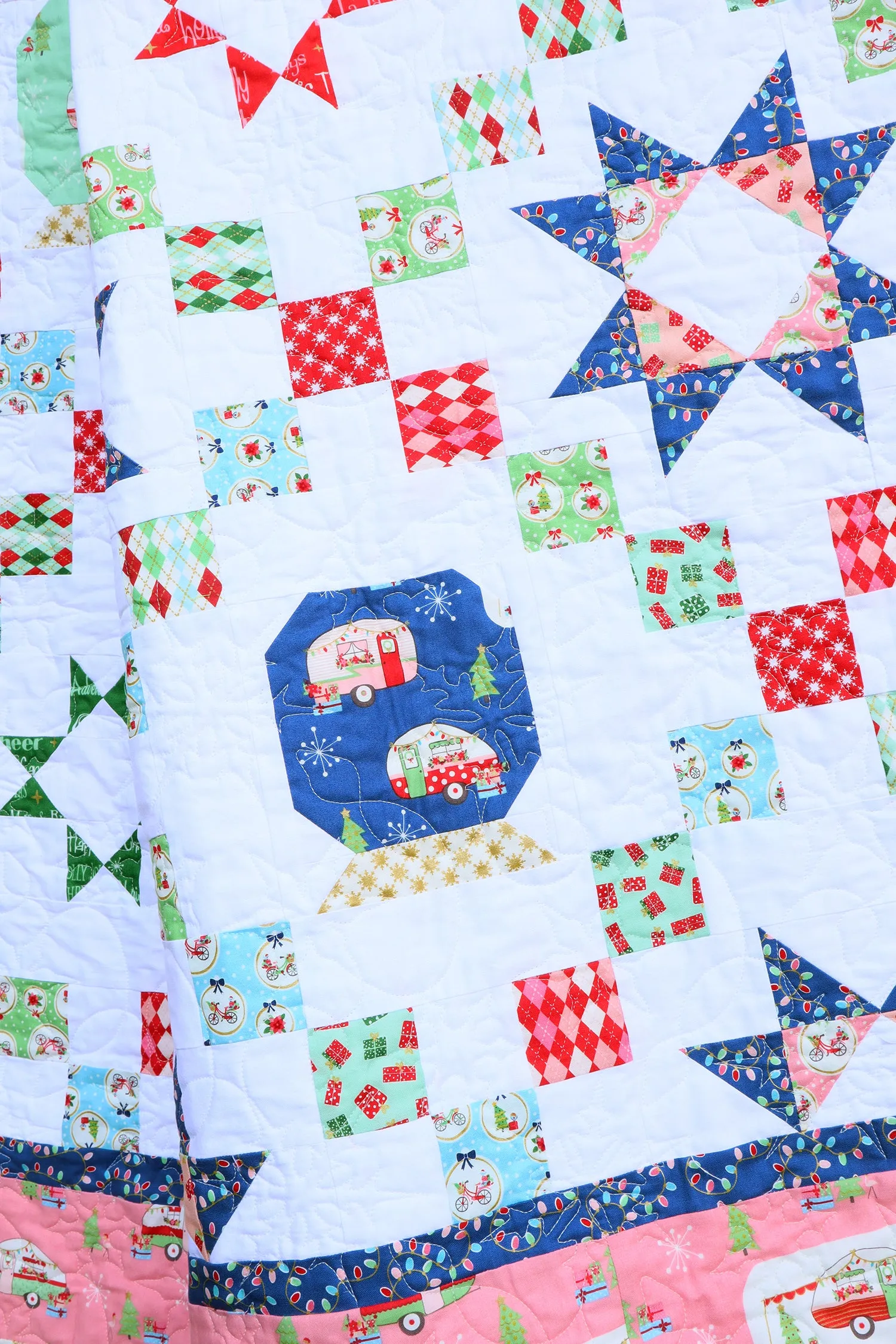 Starry Snow Globe Quilt Paper Pattern