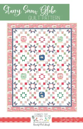 Starry Snow Globe Quilt Paper Pattern