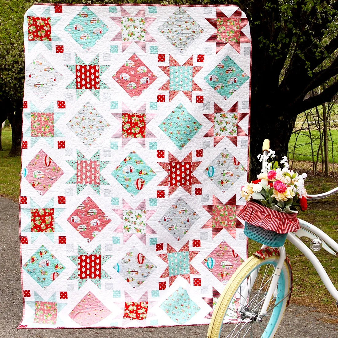 Stars and Windows Quilt PDF Pattern