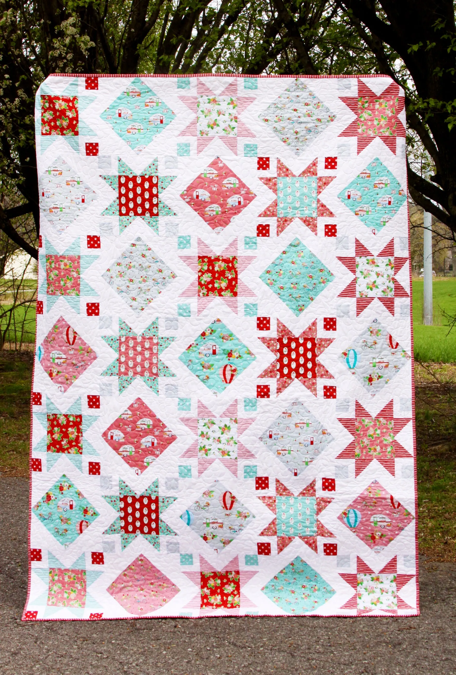 Stars and Windows Quilt PDF Pattern