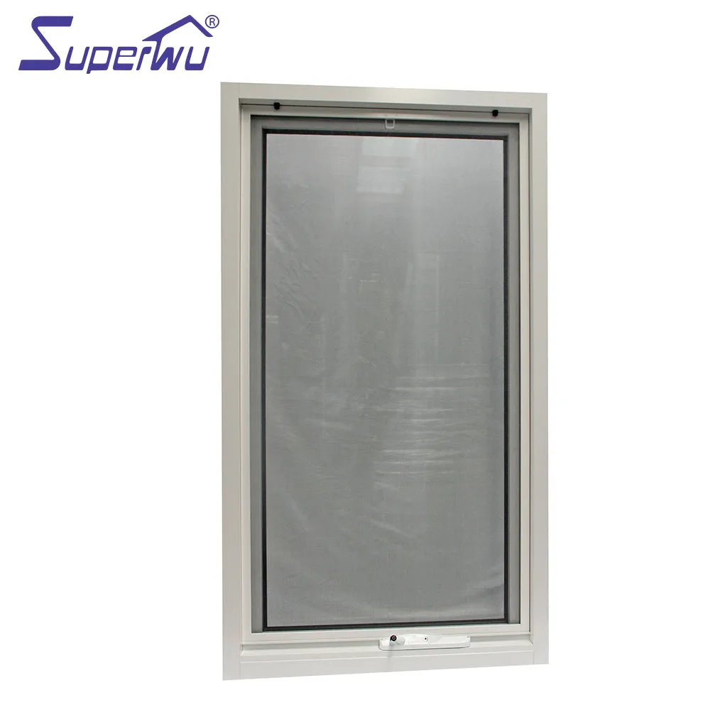 Superwu Hot Sale High Performance Thermal Break Aluminum Profile Top Fixed Windows Bottom Awning Hung Window