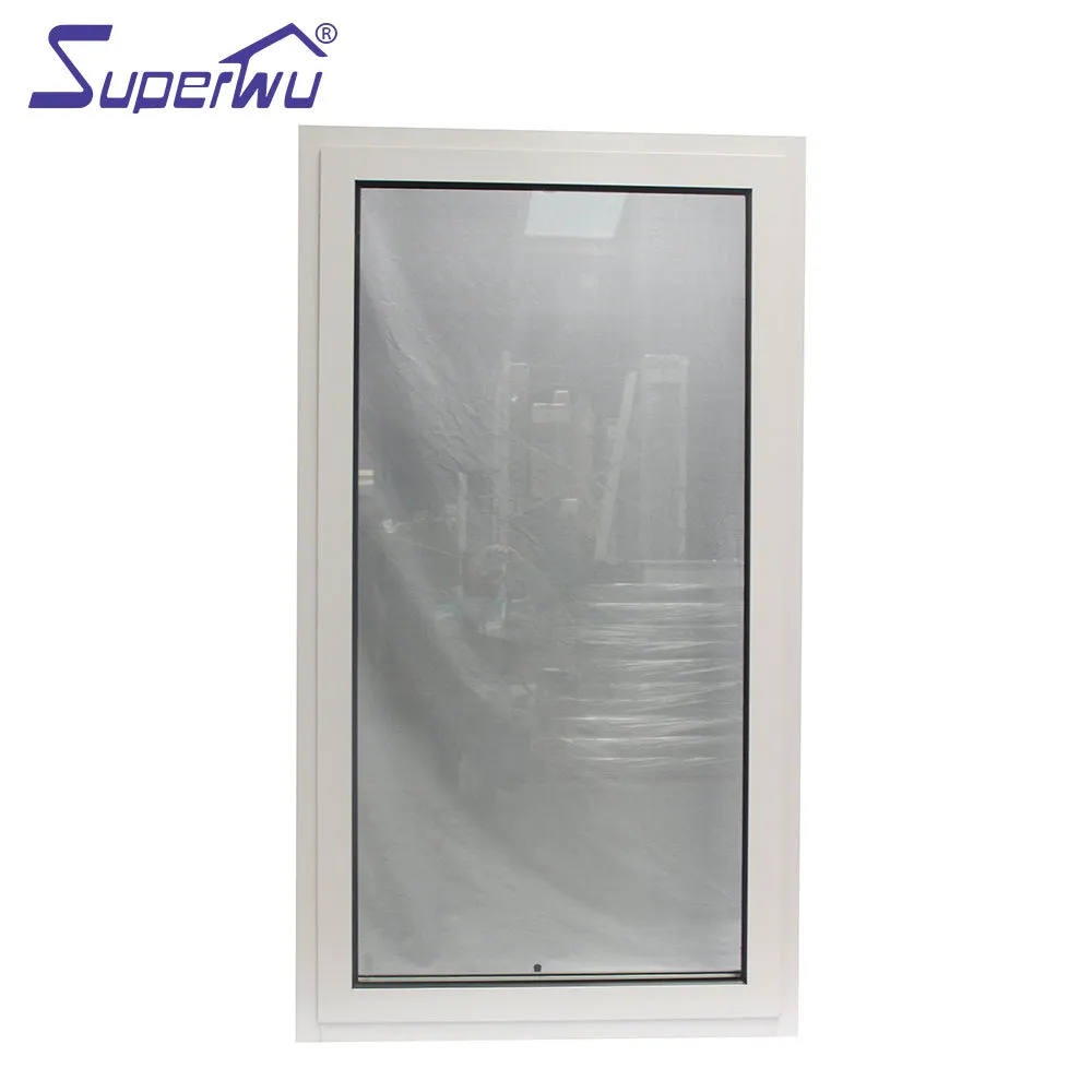 Superwu Hot Sale High Performance Thermal Break Aluminum Profile Top Fixed Windows Bottom Awning Hung Window