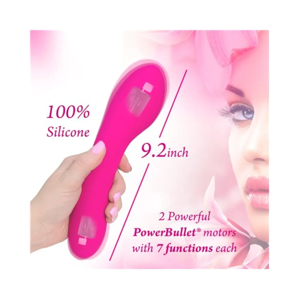 Swan Massage Wand Rechargeable 2 Motors 7 Functions