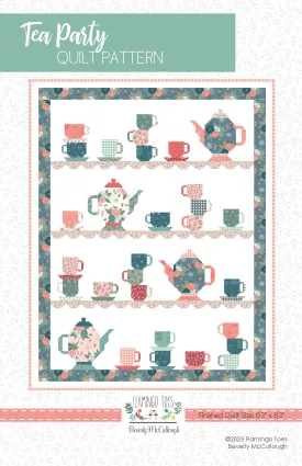 Tea Party Quilt Paper Pattern