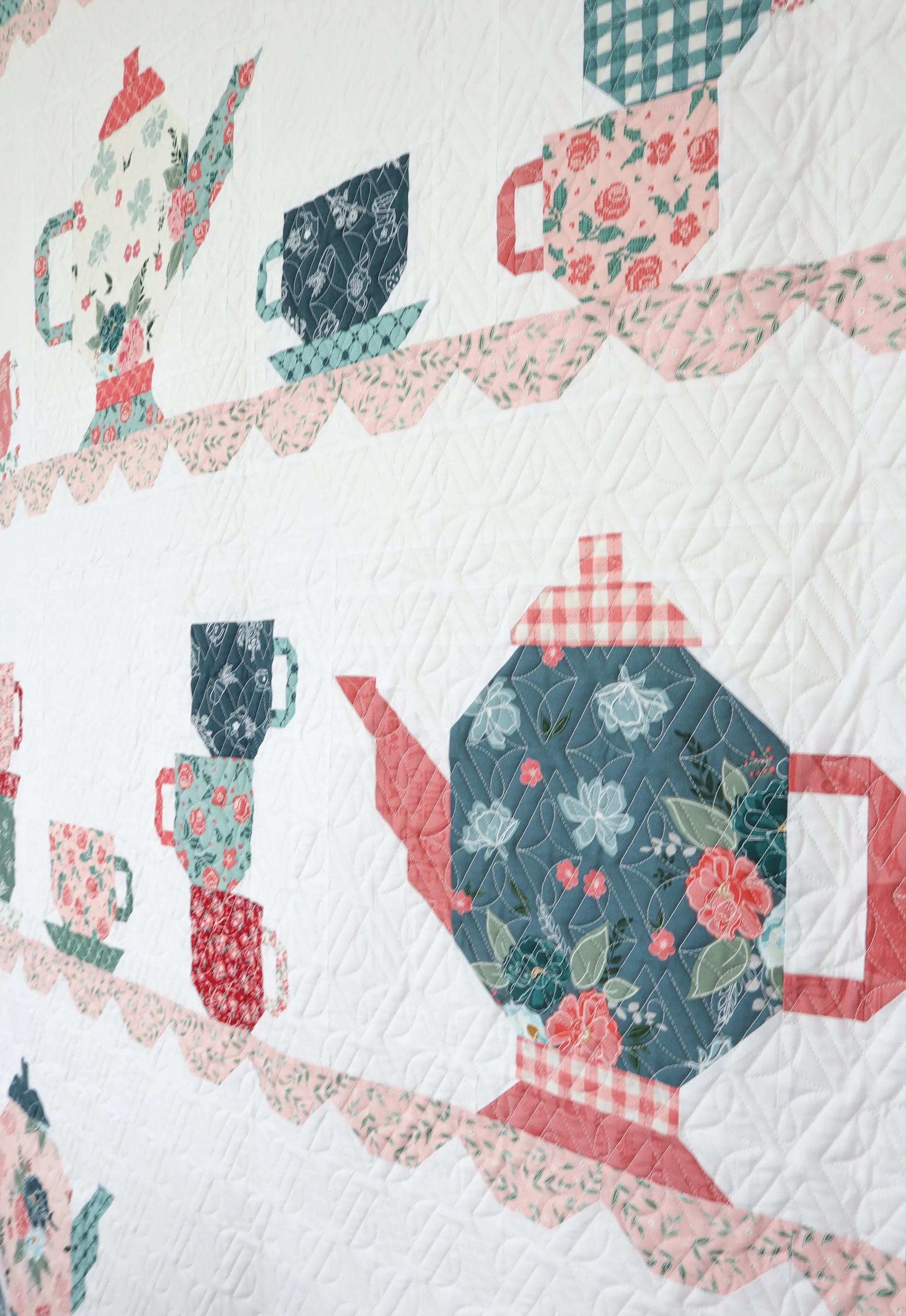 Tea Party Quilt Paper Pattern