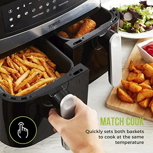 Tower T17088 Vortx 9L Duo Basket Air Fryer (New)