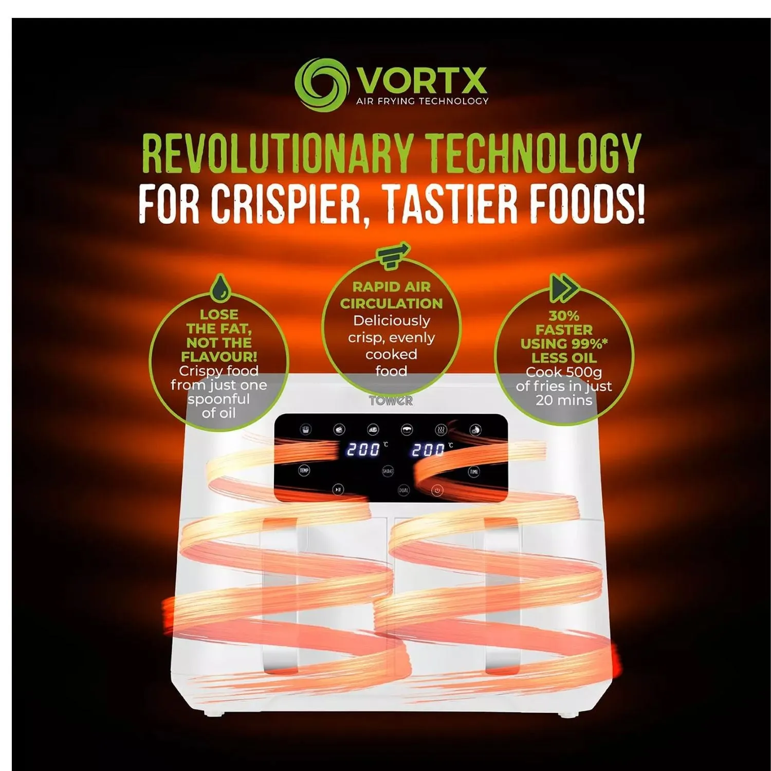 Tower Vortex Dual Basket Air Fryer