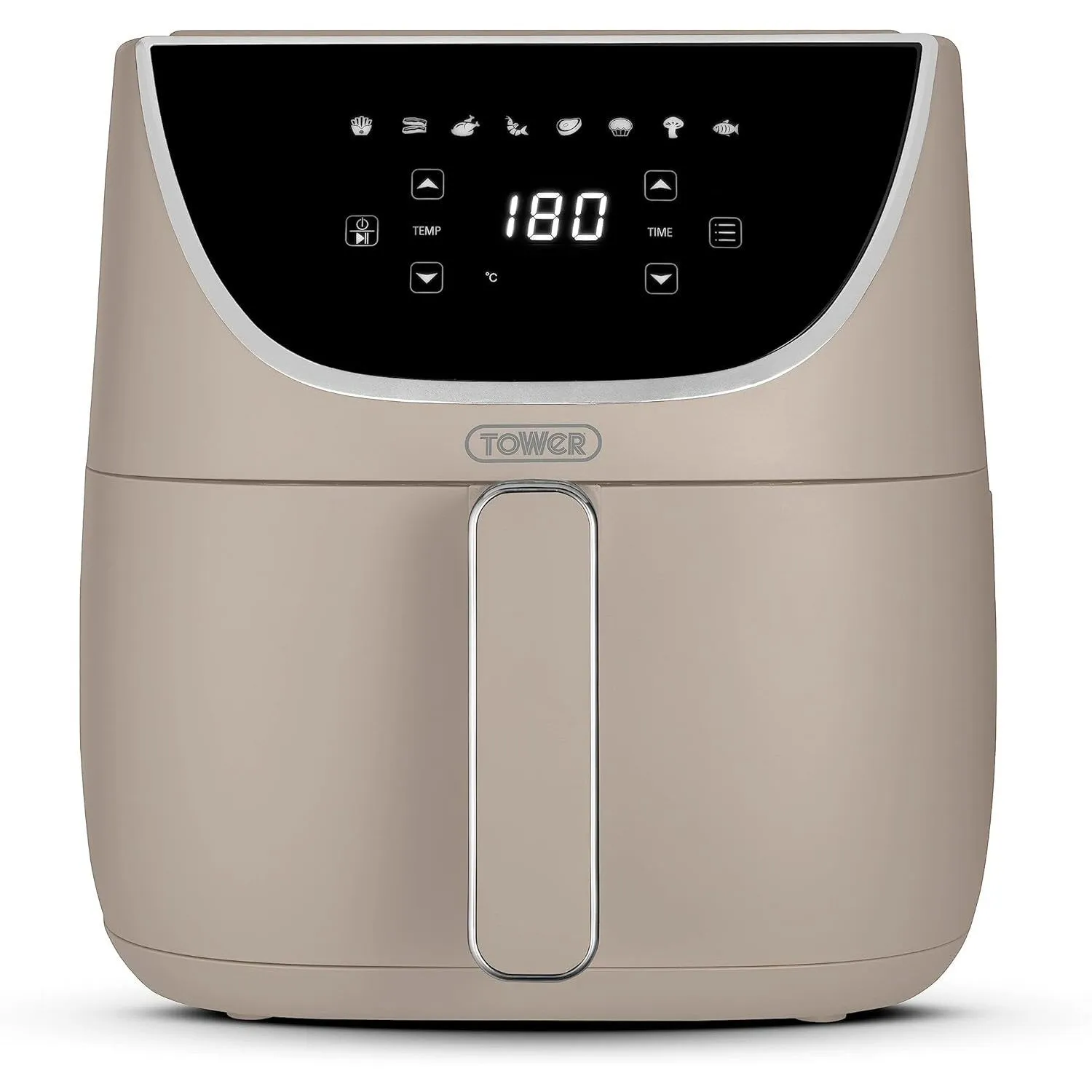 Tower Vortx 6 Litre Air Fryer with Digital Control Panel - Latte - T17127MSH